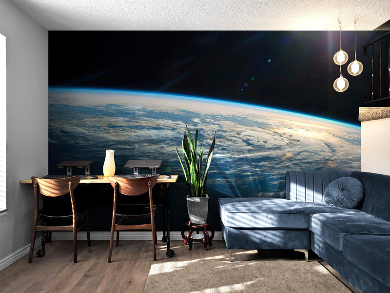 Earth Wallpaper Mural Design. Space Mural.