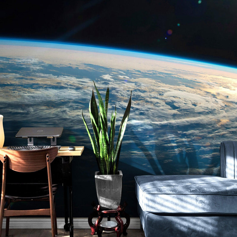 Earth Wallpaper Mural Design. Space Mural.