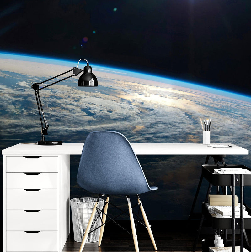 Earth Wallpaper Mural Design. Space Mural.