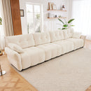 Modern Sofa & Pillows, Textured Cover, High Rebound Cushions by HouseOfZazla
