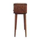 Solid Wood Curved Console Table by HouseOfZazla