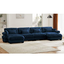 Super Comfort Oversized Modular Sectional Sofa With Movable Ottoman by HouseOfZazla