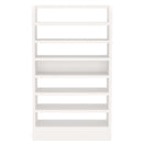 8 Tier Tall Shoe Rack, Wooden Shoe Storage Cabinet, Entryway Organizer - White
