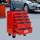 Rolling Metal Tool Chest With Drawers, Steel Storage Cabinet With Ball Bearing Slides by HouseOfZazla
