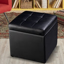 Foldable Cube Ottoman Pouffe Storage Seat by LJGDeals