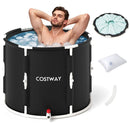 66 Gal Foldable Ice Bath Tub with Lid for Adult by LJGDeals