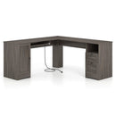 66 Inch L-Shaped Writing Study Workstation Computer Desk with Drawers by LJGDeals