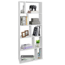 66 Inch Tall 5 Tiers Wood Bookshelf with 10 Open Compartments-White by LJGDeals