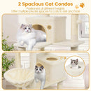 66 Inch Tall Cat Tree Multi-Level Cat Tower with 2 Condos Sisal Scratching Posts by LJGDeals