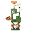 66 Inch Tall Cat Tree Multi-Level Cat Tower with 2 Condos Sisal Scratching Posts by LJGDeals