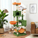 66 Inch Tall Cat Tree Multi-Level Cat Tower with 2 Condos Sisal Scratching Posts by LJGDeals