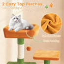 66 Inch Tall Cat Tree Multi-Level Cat Tower with 2 Condos Sisal Scratching Posts by LJGDeals