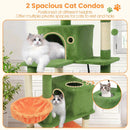 66 Inch Tall Cat Tree Multi-Level Cat Tower with 2 Condos Sisal Scratching Posts by LJGDeals