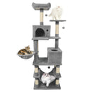 66 Inch Tall Cat Tree Multi-Level Cat Tower with 2 Condos Sisal Scratching Posts by LJGDeals