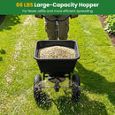 Walk-Behind Broadcast Spreader 66 LBS with 13" Tires by LJGDeals
