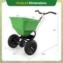 Walk-Behind Broadcast Spreader 66 LBS with 13" Tires by DirectDeals