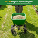 Walk-Behind Broadcast Spreader 66 LBS with 13" Tires by LJGDeals