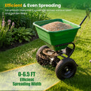 Walk-Behind Broadcast Spreader 66 LBS with 13" Tires by DirectDeals