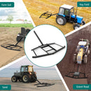 66" Wide Driveway Drag Tow Behind Landscape Leveling Rake with Reinforced Bars-Black by LJGDeals