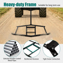 66" Wide Driveway Drag Tow Behind Landscape Leveling Rake with Reinforced Bars-Black by LJGDeals