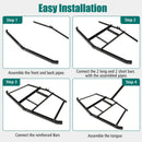 66" Wide Driveway Drag Tow Behind Landscape Leveling Rake with Reinforced Bars-Black by LJGDeals