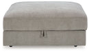 Aslan Court - Ottoman With Storage - Pebble by Unique Piece Furniture