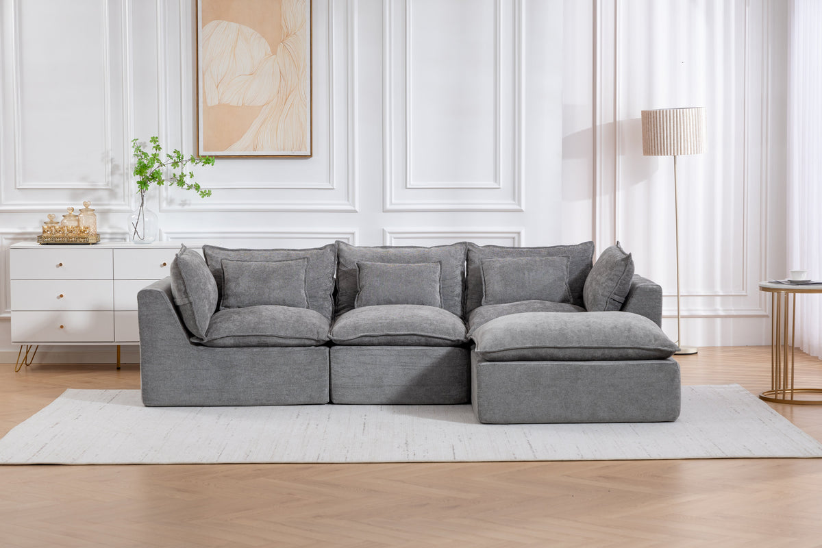 102.3" Width Cloud Couch Oversized Modular Sectional Sofa, photo 6 of 10