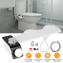 Bidet Attachment Non-Electric Fresh Water Bidet Sprayer Toilet Seat Attachment with Self Cleaning Dual Nozzles Cold Warm Water Temperature Pressure Co