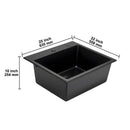 25 Inch Granite Kitchen Sink Top Mount Single Bowl Drop-In Basin for RV Bar by HouseOfZazla