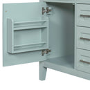 30" Bathroom Vanity with Sink Combo, Green Bathroom Cabinet with Drawers, Solid Frame and MDF Board