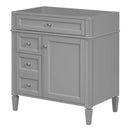 Bathroom Vanity With 2 Drawers And Tip-Out Drawer, Storage Cabinet by HouseOfZazla