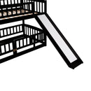 Low Bunk Bed With Slide, Fence And Ladder by HouseOfZazla