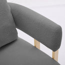 Modern Decorative Chair Teddy Fleece Upholstered And Metal Foot by Unique Piece Furniture