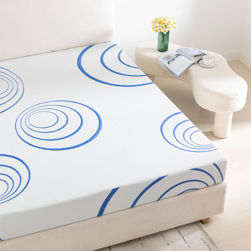 8 Inch Made in USA Bamboo Charcoal Infused Gel Memory Foam Mattress in a Box, CertiPUR-US Certified, TwinXL Mattress with Fiberglass Free Cover, Medium