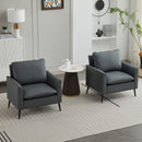 Nordic Retro Light Luxury Upholstered Sofa Chair by HouseOfZazla