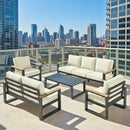 Modern Outdoor Sofa Set With Coffee Table