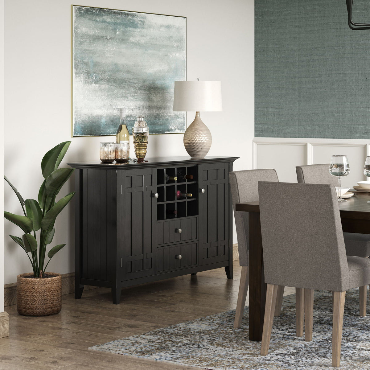 Bedford - Sideboard Buffet And Wine Rack, photo 24 of 40