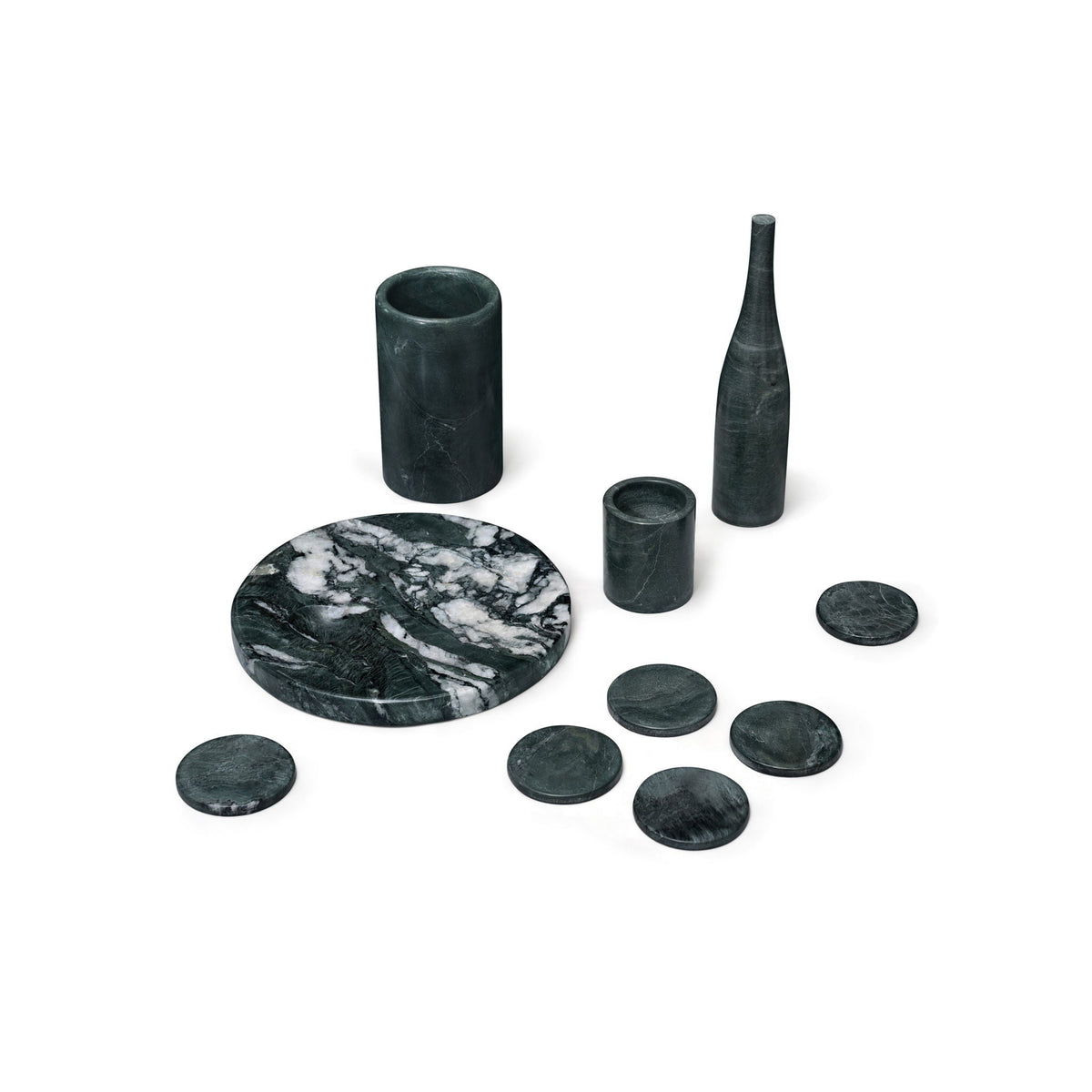10 Pieces Luxury Natural Marble Dining Room Accessories Set, photo 2 of 33