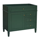 Bathroom Vanity With 2 Drawers And Tip-Out Drawer, Storage Cabinet by HouseOfZazla
