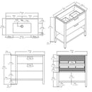 24 Inch Freestanding Bathroom Vanity with Sink by HouseOfZazla