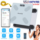Smart Digital Scale For Body Weight High Accuracy BMI Weight Scale Full Body Composition Analysis Sync with APP 4mm Tempered Glass 397LBS Capacity LCD