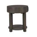 Jonah - MDF End Table With USB Ports - Light Brown by HouseOfZazla