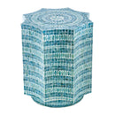 17x17x20" Capiz Design Stool