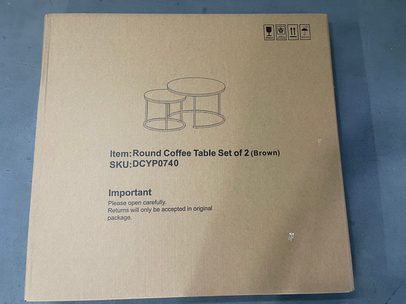 27.6in Nesting Coffee Table Set of 2, photo 9 of 10