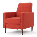 Mid-Century Modern Recliner With Button Tufted Waffle Stitch by HouseOfZazla