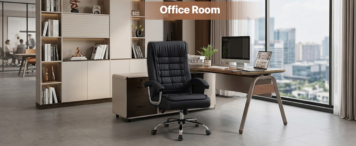 Executive Office Chair - High Back PU Leather Ergonomic Design, photo 6 of 10
