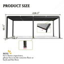 Louver Pergola Aluminium Frame & Louvers by HouseOfZazla