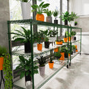 6 Tier Wire Shelving Unit, 6000 LBS NSF Height Adjustable Metal Garage Storage Shelves with Wheels, Heavy Duty Storage Wire Rack Metal Shelves - Green