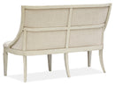 Newport - Bench With Upholstered Seat & Back - Alabaster