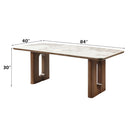 Harvey - Dining Table With Ceramic Top - Walnut by Unique Piece Furniture